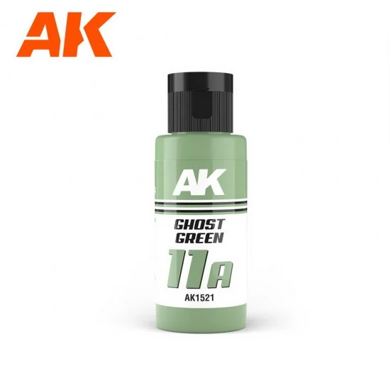AK Interactive AK-1521 Acrylic Paint - Dual Exo 11A #Ghost Green (60ml) for Gunpla/Sci-Fi/Mecha/Robots