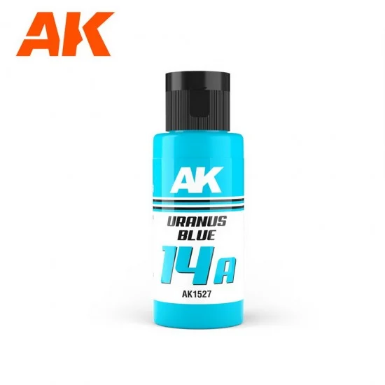 AK Interactive AK-1527 Acrylic Paint - Dual Exo 14A #Uranus Blue (60ml) for Gunpla/Sci-Fi/Mecha/Robots