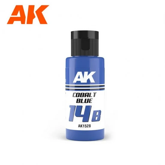 AK Interactive AK-1528 Acrylic Paint - Dual Exo 14B #Cobalt Blue (60ml) for Gunpla/Sci-Fi/Mecha/Robots