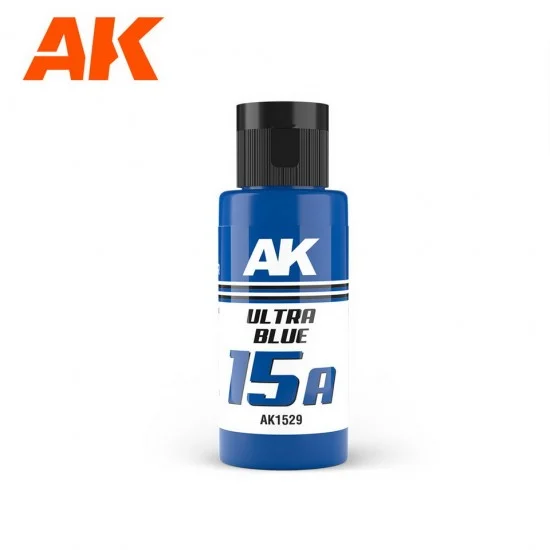 AK Interactive AK-1529 Acrylic Paint - Dual Exo 15A #Ultra Blue (60ml) for Gunpla/Sci-Fi/Mecha/Robots