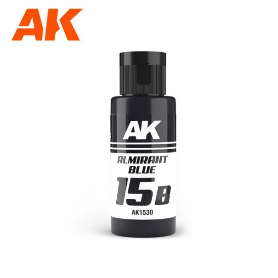 AK Interactive AK-1530 Acrylic Paint - Dual Exo 15B #Almirant Blue (60ml) for Gunpla/Sci-Fi/Mecha/Robots