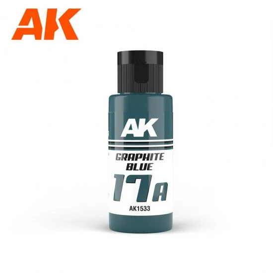 AK Interactive AK-1533 Acrylic Paint - Dual Exo 17A #Graphite Blue (60ml) for Gunpla/Sci-Fi/Mecha/Robots