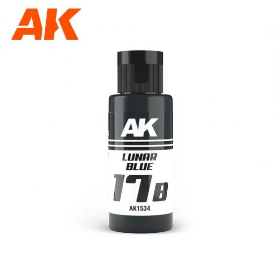 AK Interactive AK-1534 Acrylic Paint - Dual Exo 17B #Lunar Blue (60ml) for Gunpla/Sci-Fi/Mecha/Robots