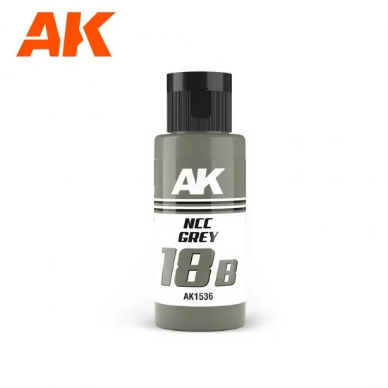 AK Interactive AK-1536 Acrylic Paint - Dual Exo 18B #Ncc Grey (60ml) for Gunpla/Sci-Fi/Mecha/Robots