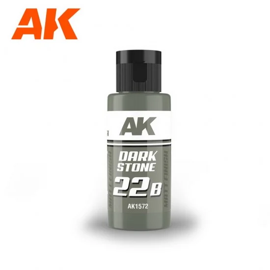 AK Interactive AK-1572 Acrylic Paint - Dual Exo Scenery 22B #Dark Stone (60ml, matte finish) for Gunpla/Sci-Fi