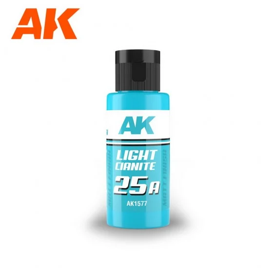 AK Interactive AK-1577 Acrylic Paint - Dual Exo Scenery 25A #Light Cianite (60ml, matte finish) for Gunpla