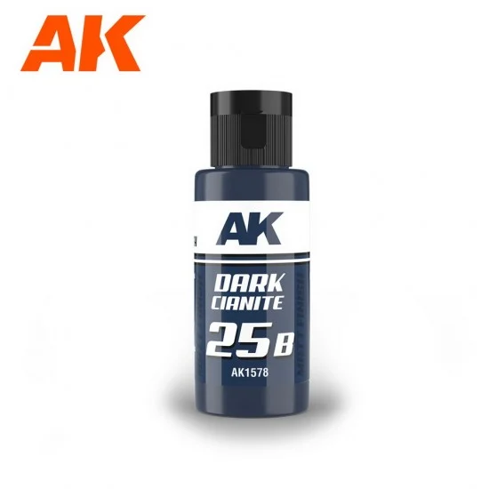 AK Interactive AK-1578 Acrylic Paint - Dual Exo Scenery 25B #Dark Cianite (60ml, matte finish) for Gunpla/Sci-Fi