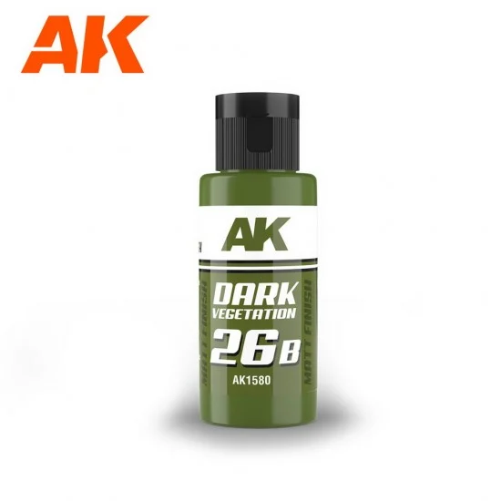 AK Interactive AK-1580 Acrylic Paint - Dual Exo Scenery 26B #Dark Vegetation (60ml, matte finish) for Gunpla