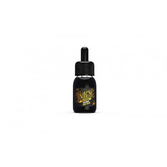 AK Interactive AK-16002 Acrylic Inks - Deep Blue (30ml)