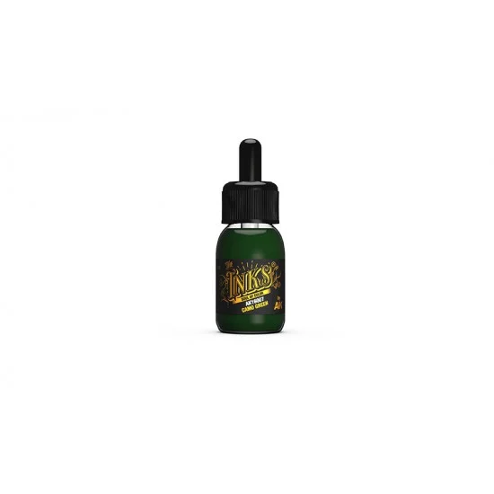 AK Interactive AK-16007 Acrylic Inks - Camo Green (30ml)