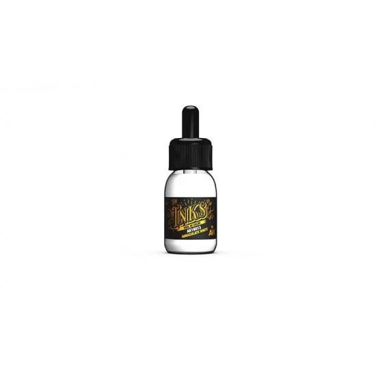 AK Interactive AK-16013 Acrylic Inks - Inmaculate White (30ml)