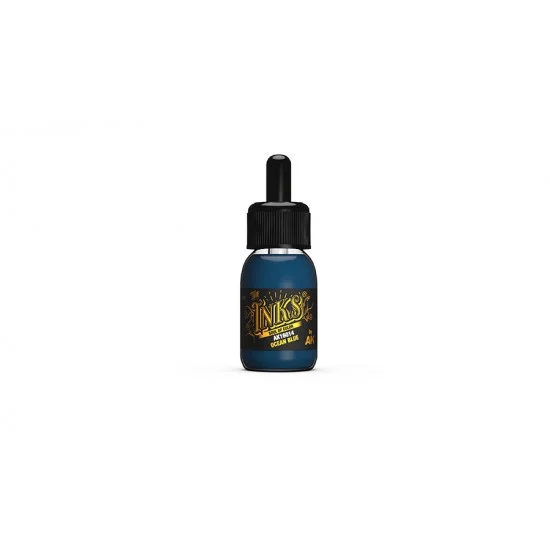AK Interactive AK-16014 Acrylic Inks - Ocean Blue (30ml)