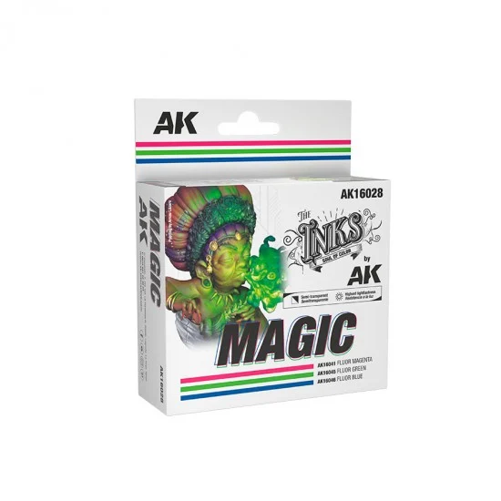 AK Interactive AK-16028 Acrylic Inks - Magic Colours Set (3x 30ml)