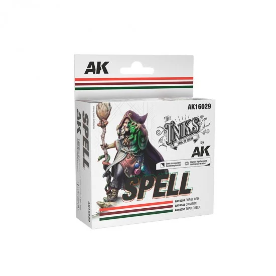 AK Interactive AK-16029 Acrylic Inks - Spell Colours Set (3x 30ml)