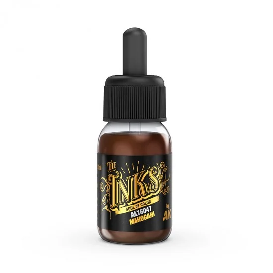 AK Interactive AK-16047 Acrylic Inks - Mahogani (30ml)