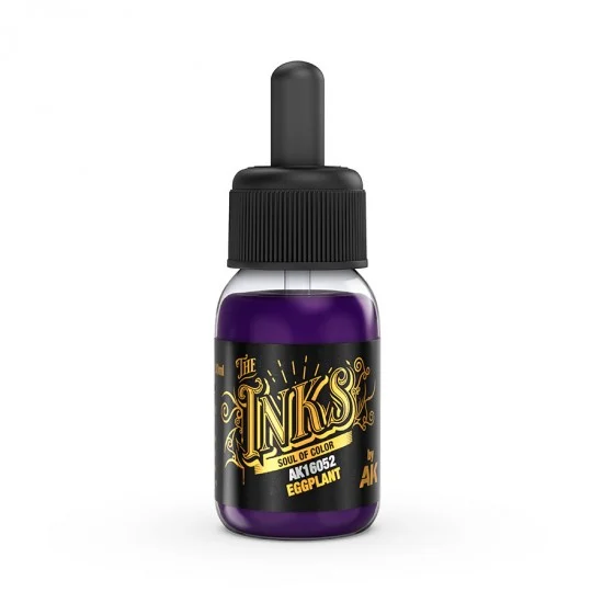 AK Interactive AK-16052 Acrylic Inks - Eggplant (30ml)