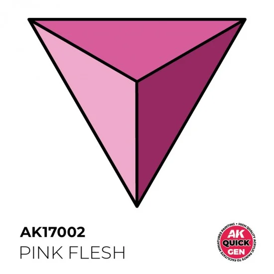 AK Interactive AK-17002 Acrylic Colour for Contrast Painting - Quick Gen #Pink Flesh (18ml)