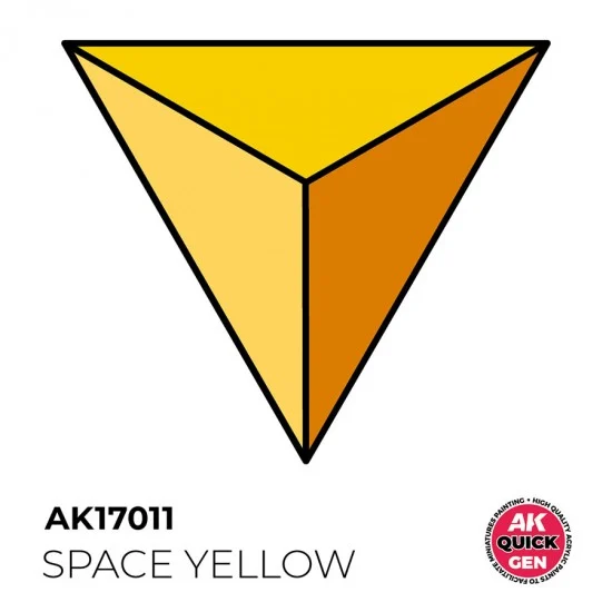 AK Interactive AK-17011 Acrylic Colour for Contrast Painting - Quick Gen #Space Yellow (18ml)