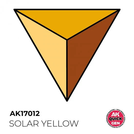 AK Interactive AK-17012 Acrylic Colour for Contrast Painting - Quick Gen #Solar Yellow (18ml)