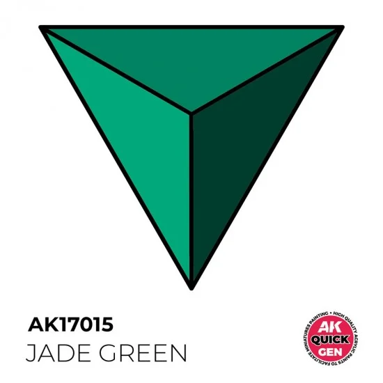 AK Interactive AK-17015 Acrylic Colour for Contrast Painting - Quick Gen #Jade Green (18ml)