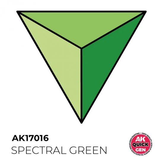 AK Interactive AK-17016 Acrylic Colour for Contrast Painting - Quick Gen #Spectral Green (18ml)