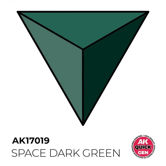 AK Interactive AK-17019 Acrylic Colour for Contrast Painting - Quick Gen #Space Dark Green (18ml)