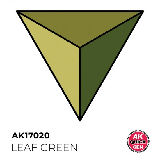 AK Interactive AK-17020 Acrylic Colour for Contrast Painting - Quick Gen #Leaf Green (18ml)