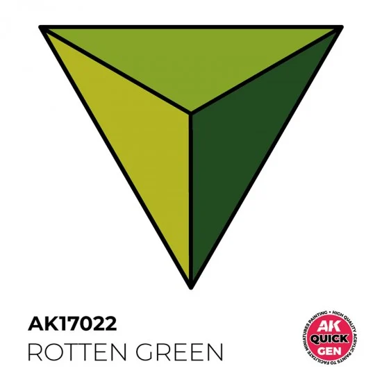 AK Interactive AK-17022 Acrylic Colour for Contrast Painting - Quick Gen #Rotten Green (18ml)