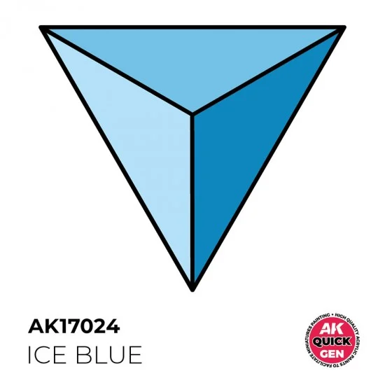 AK Interactive AK-17024 Acrylic Colour for Contrast Painting - Quick Gen #Ice Blue (18ml)