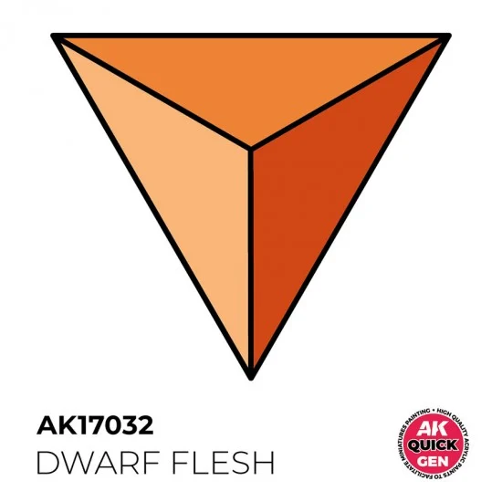 AK Interactive AK-17032 Acrylic Colour for Contrast Painting - Quick Gen #DWARF Flesh (18ml)
