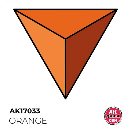 AK Interactive AK-17033 Acrylic Colour for Contrast Painting - Quick Gen #Orange (18ml)