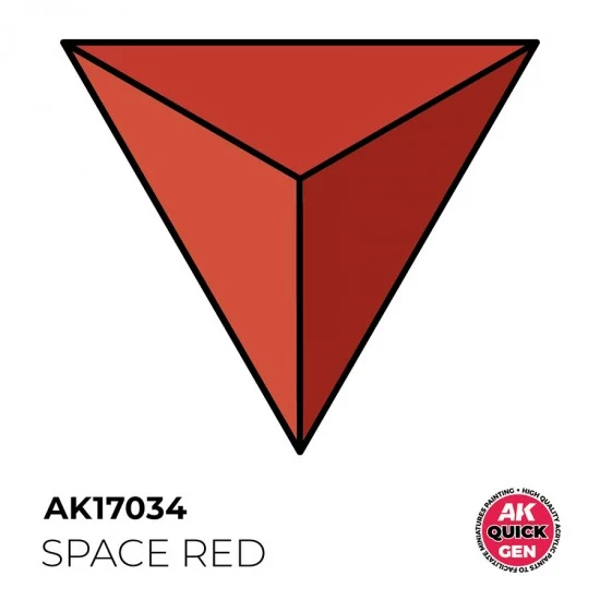 AK Interactive AK-17034 Acrylic Colour for Contrast Painting - Quick Gen #Space Red (18ml)