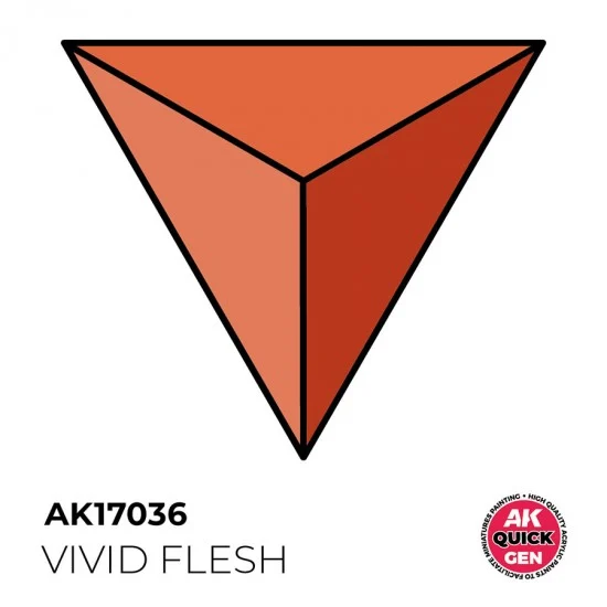 AK Interactive AK-17036 Acrylic Colour for Contrast Painting - Quick Gen #Vivid Flesh (18ml)