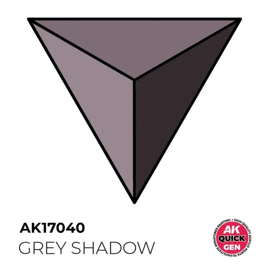 AK Interactive AK-17040 Acrylic Colour for Contrast Painting - Quick Gen #Grey Shadow (18ml)
