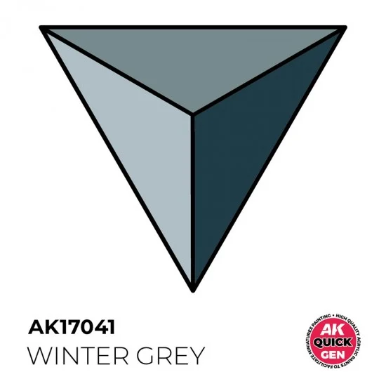 AK Interactive AK-17041 Acrylic Colour for Contrast Painting - Quick Gen #Winter Grey (18ml)