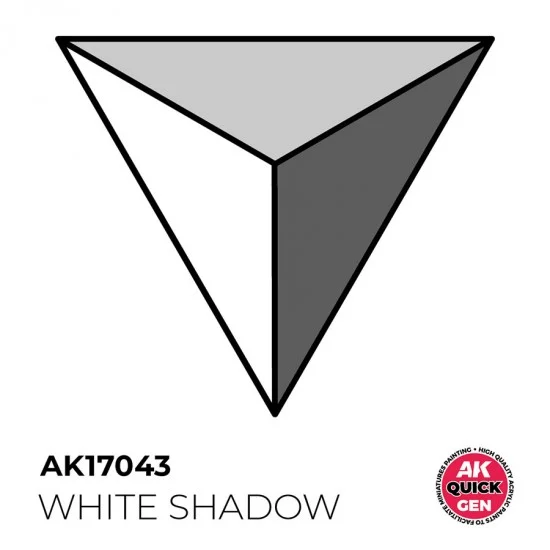 AK Interactive AK-17043 Acrylic Colour for Contrast Painting - Quick Gen #White Shadow (18ml)