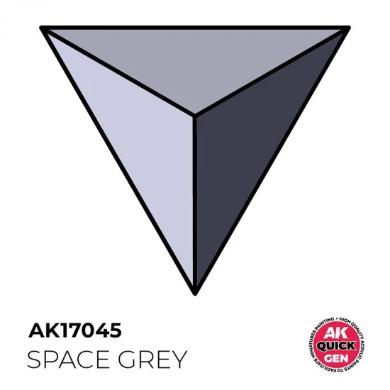 AK Interactive AK-17045 Acrylic Colour for Contrast Painting - Quick Gen #Space Grey (18ml)