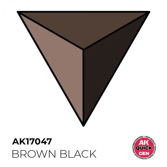 AK Interactive AK-17047 Acrylic Colour for Contrast Painting - Quick Gen #Brown Black (18ml)