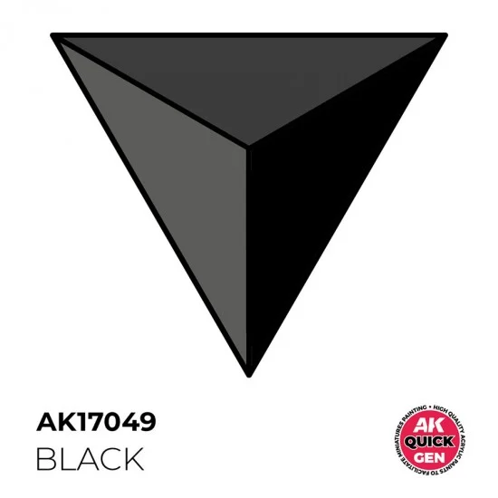 AK Interactive AK-17049 Acrylic Colour for Contrast Painting - Quick Gen #Black (18ml)