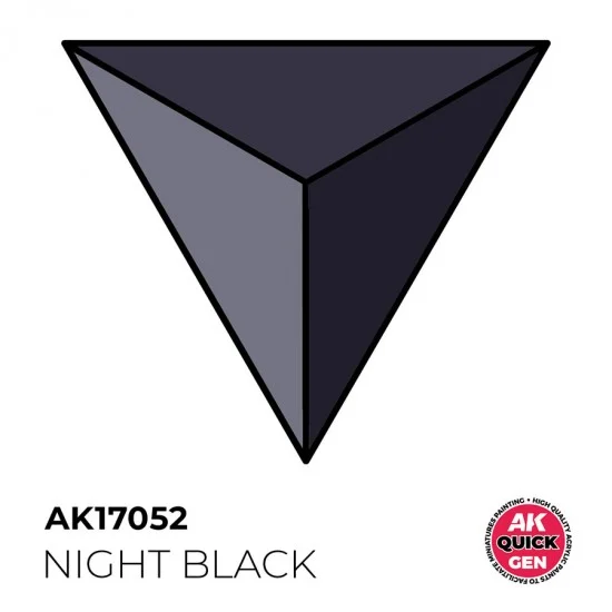 AK Interactive AK-17052 Acrylic Colour for Contrast Painting - Quick Gen #Night Black (18ml)