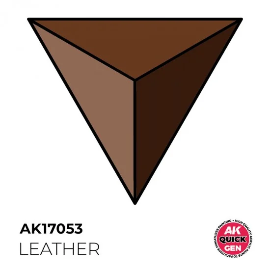 AK Interactive AK-17053 Acrylic Colour for Contrast Painting - Quick Gen #Leather (18ml)