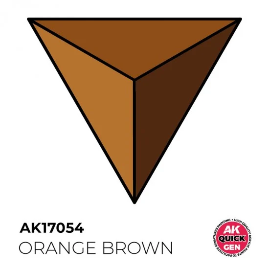 AK Interactive AK-17054 Acrylic Colour for Contrast Painting - Quick Gen #Orange Brown (18ml)