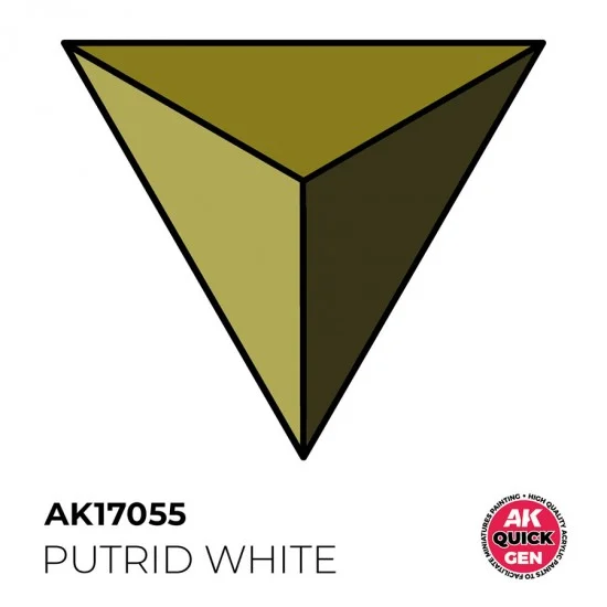 AK Interactive AK-17055 Acrylic Colour for Contrast Painting - Quick Gen #Putrid White (18ml)