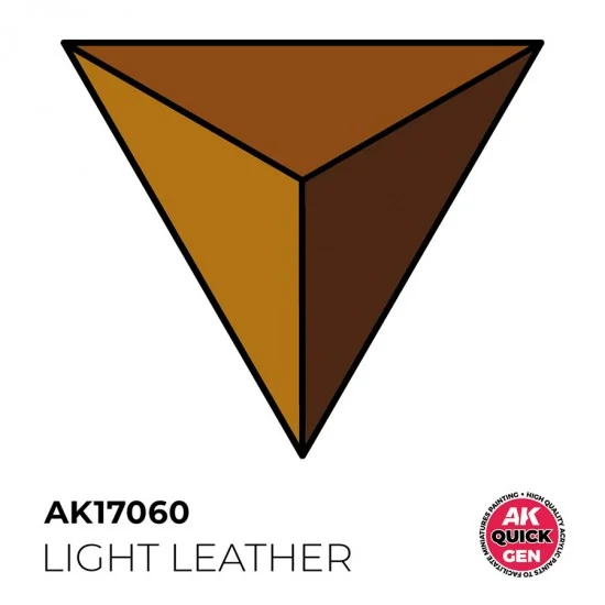 AK Interactive AK-17060 Acrylic Colour for Contrast Painting - Quick Gen #Light Leather (18ml)