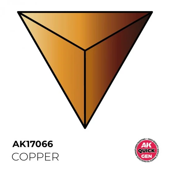 AK Interactive AK-17066 Acrylic Colour for Contrast Painting - Quick Gen #Copper (18ml)