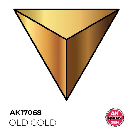 AK Interactive AK-17068 Acrylic Colour for Contrast Painting - Quick Gen #Old Gold (18ml)