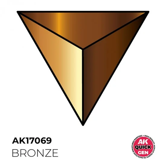 AK Interactive AK-17069 Acrylic Colour for Contrast Painting - Quick Gen #Bronze (18ml)