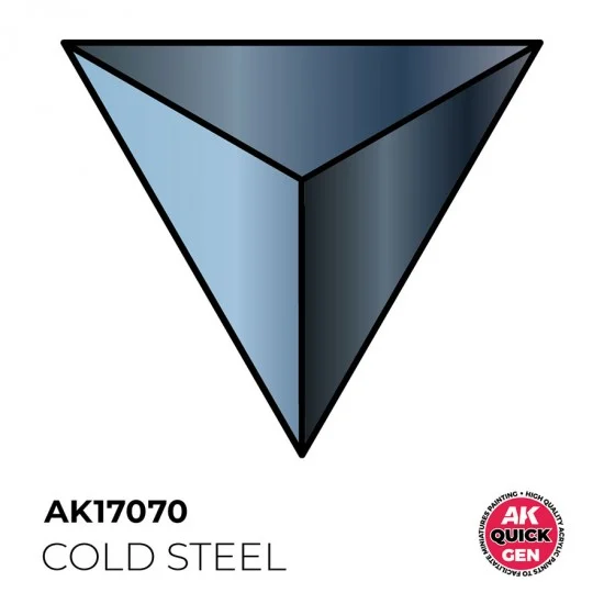 AK Interactive AK-17070 Acrylic Colour for Contrast Painting - Quick Gen #Cold Steel (18ml)