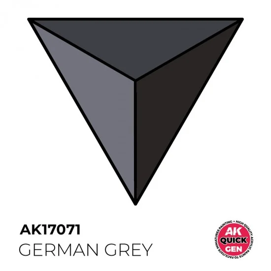 AK Interactive AK-17071 Acrylic Colour for Contrast Painting - Quick Gen #German Grey (18ml)