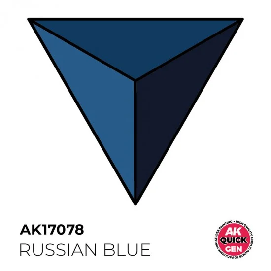 AK Interactive AK-17078 Acrylic Colour for Contrast Painting - Quick Gen #Russian Blue (18ml)
